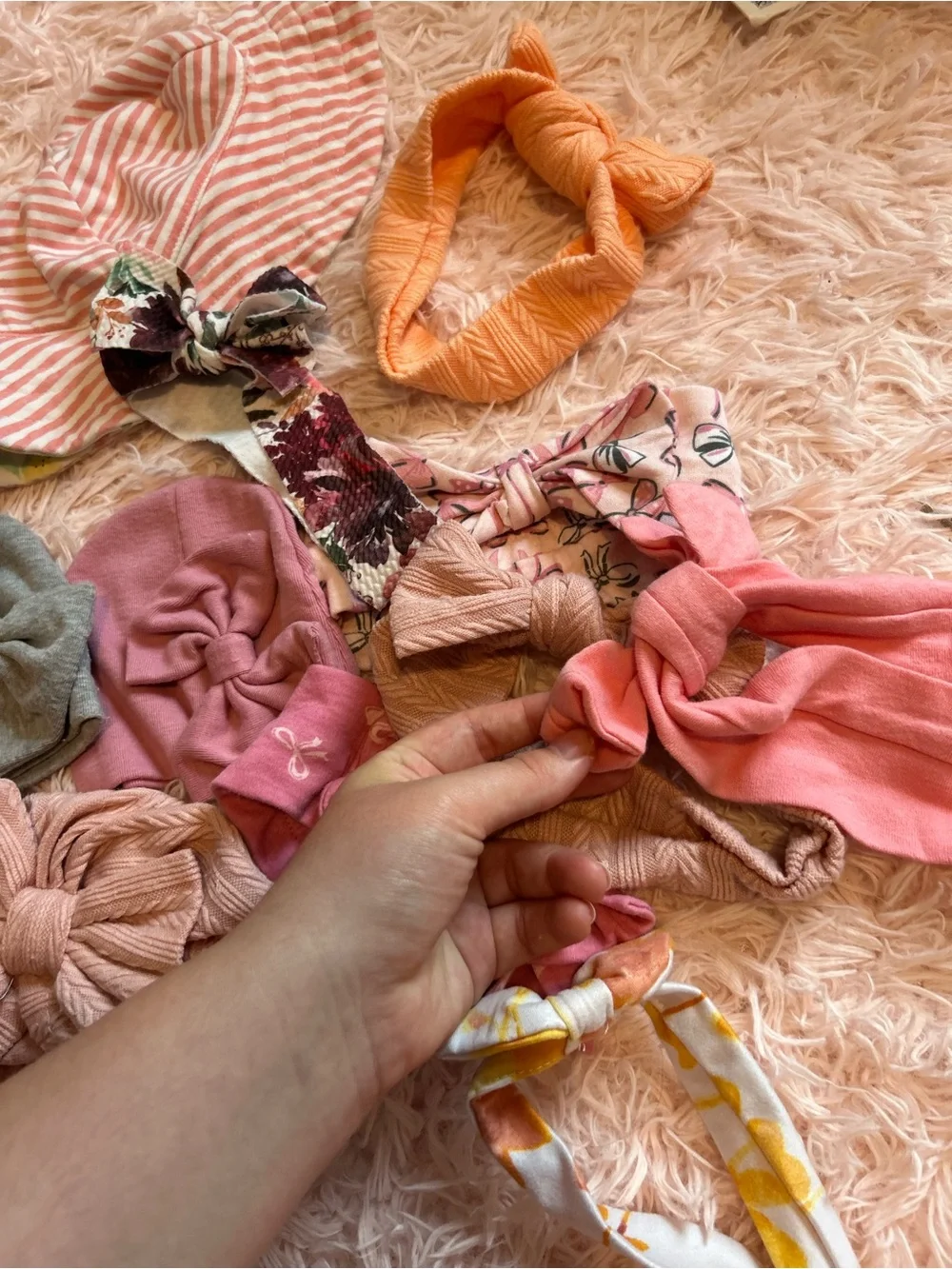 baby hat/headband bundle